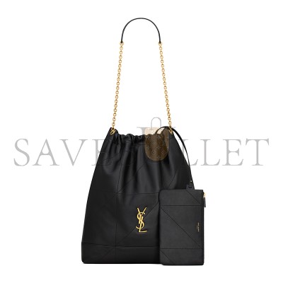 YSL JAMIE LARGE POCHON IN LAMBSKIN 828350AAB321000 (34*41*5cm)